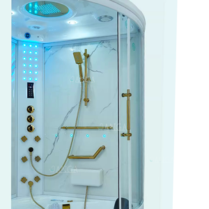 Cabina <span class=keywords><strong>de</strong></span> Ducha <span class=keywords><strong>de</strong></span> <span class=keywords><strong>Vapor</strong></span> para Baño Interior, <span class=keywords><strong>Sauna</strong></span> <span class=keywords><strong>de</strong></span> <span class=keywords><strong>Vapor</strong></span> <span class=keywords><strong>con</strong></span> Ducha <span class=keywords><strong>de</strong></span> Masaje, Habitación Combinada para Adultos - Product Image 4