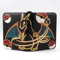Classeur de cartes en cuir PU à fermeture éclair, 9 pochettes, style personnalisé, pour cartes de sport et de jeu, options de taille, pour cartes gradées