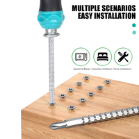 Tournevis à main magnétique pour cloisons sèches isolé industriel multifonctionnel promotionnel jeu d'outils de forage croix OEM personnalisable