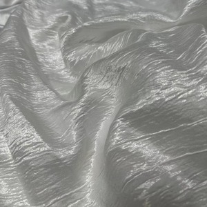 Factory Price Pleated Fabric Organza Wrinkled Fabric Gold Foil Metallic <strong>Cloth</strong> for Casual Dress - Product Image 6
