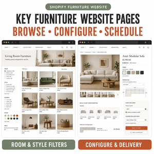 Développement de site web Shopify de confiance pour meubles de maison, compatible web et mobile, avec collections de pièces et dimensions des produits - Product Image 3