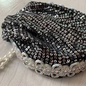 Crystal Pendant Tassel Sequin Fabric Breathable Eco-Friendly All-Season Daily Fashion <b>Headband</b> Hat - Product Image 1