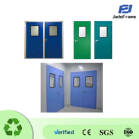 Puerta de Cuarto Limpio Personalizada con Certificación CE, Manual, con Función de Bloqueo, para Hospital, Proveedor de Puertas de Cuarto Limpio de Acero Inoxidable