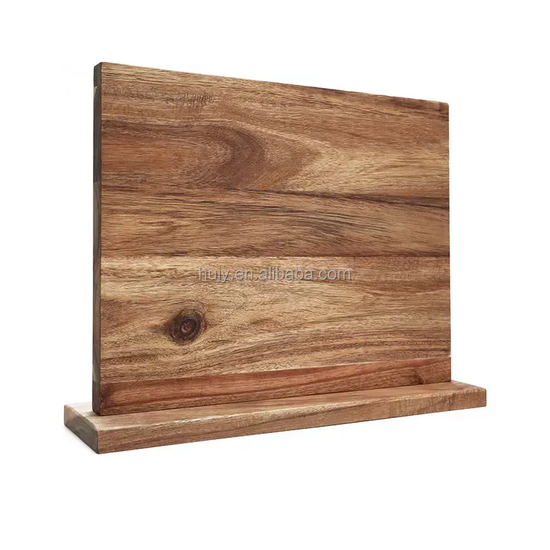 Magnetic Wall Knife Acacia Wooden Block Holder 8''-24 Inch