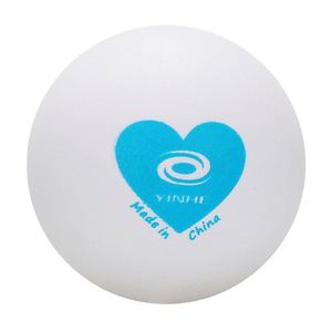 Pelota de Tenis de Mesa YinHe Blue Heart Ball ABS de Fábrica BSCI, Nuevo Material con Costura, Mayor Dureza, Adecuada para Entrenamiento - Product Image 3