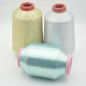 Metallic Yarn MH Type Weaving flash line Delicate Rainbow Embroidery knotting China Lurex yarn