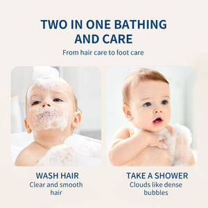 แชมพู2-in-1ออร์แกนิค650มล. ผลิตภัณฑ์ทำความสะอาดร่างกายสูตรปราศจากการฉีกขาดสำหรับเด็กทารก - Product Image 4