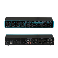 Tarjeta de Sonido Profesional USB para PC de 3.ª Generación, 4x4, 24 Bits, 192 kHz, Interfaz de Audio, Equipo de Grabación para Estudio Musical
