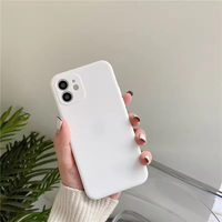 Coque de téléphone en silicone TPU colorée, souple, givrée, antichoc avec protection d'objectif pour iPhone 17 16 15 14 13 12 11 Pro Max – Vente en gros