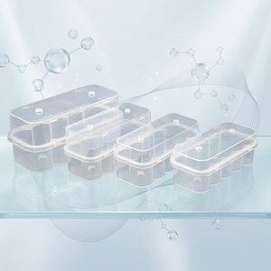 Boîte d'emballage rectangulaire personnalisée recyclable en plastique PP haute transparence pour le stockage de flacons de vaccin en poudre lyophilisée - Product Image 2
