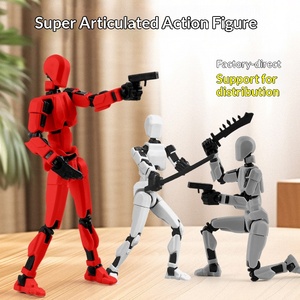 Figura Articulada de Bloques de Construcción de Plástico, Muñeco de la Suerte, <span class=keywords><strong>Robot</strong></span> Móvil Multiarticulado, Juguete Antiestrés para Bebés, Venta al por Mayor - Product Image 4