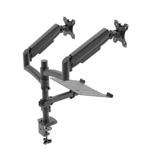 Gas Spring Aluminum Alloy <strong>Monitor</strong> Arm Desk Mount <strong>Triple</strong> <strong>Monitor</strong> Holder Height Adjustable <strong>Stand</strong> - Product Image 2