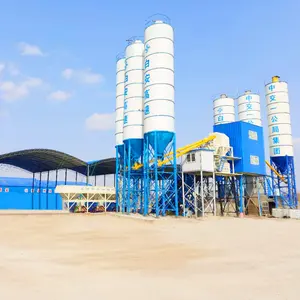 HZS180 Concrete Batch Plant Cement Sand Batching Central Mix Supplier 180m3 Concrete Batching Plant Henan Concrete Mixing Plant