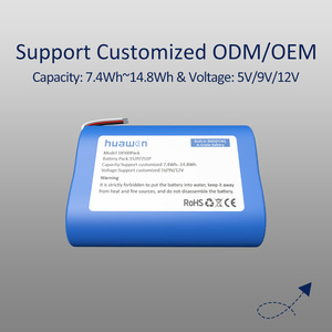 Tùy chỉnh 3.7V/7.4V/5V/9V 18500 hình trụ <span class=keywords><strong>Lithium</strong></span>-ion <span class=keywords><strong>Battery</strong></span> <span class=keywords><strong>Pack</strong></span> 2s1p/1s2p cho máy ảnh VoIP điện thoại LED chiếu sáng - Product Image 3