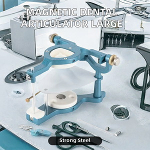 Articulateur dentaire magnétique manuel réglable grande taille Grip Surgical GS-0102 pour montage de modèles de laboratoire, construction en acier bleu, certifié CE - Product Image 2