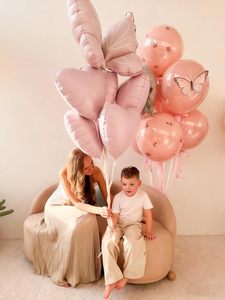 Animated Butterfly Foil <b>Balloons</b> Bowknot Design Eco-Friendly Durable Inflatable <b>Decorations</b> for Birthday Baby Shower - Product Image 6