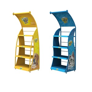 Estante de comida de metal para gatos con logotipo personalizado, soporte de exhibición de muebles de tienda, estantes de tienda multifunción, estante de exhibición para mascotas - Product Image 1