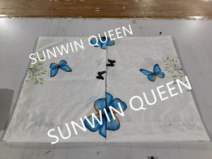 Juego de Sábanas SUNWIN Queen Metropolitan de Microfibra de 85-100GSM, Juego de 6 Piezas para Cama King/California King, Diseño Floral Azul - Product Image 3