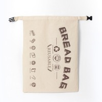 Sac à pain en lin avec cordon de serrage en cire d'abeille, amovible et réutilisable, fermeture rapide, grand format, pour le stockage du pain au levain frais et la conservation en réfrigérateur