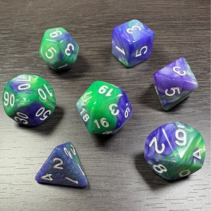 Nuevo en Stock: <span class=keywords><strong>Dados</strong></span> Poliédricos de Acrílico con Esquinas Redondeadas y Múltiples Superficies, Colores Mezclados, para Juegos de Mesa, DND, Mini COC - Product Image 3