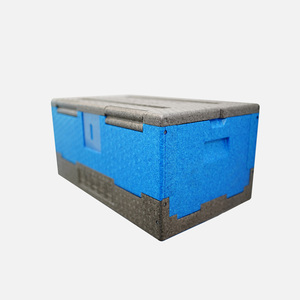 EU hậu cần có thể gập lại thùng nhựa màu xám hộp đóng mở và gấp container để lưu trữ và di chuyển - Product Image 4