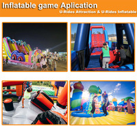 Obstacle et videur combinés gonflables Offre Spéciale de glissière pour l'amusement pour le château gonflable des enfants