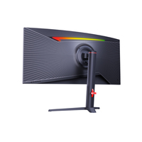 Écran d'ordinateur de bureau LCD incurvé 4K sans bordure, 34 pouces, 3440*1440 WQHD, 240 Hz, panneau MVA, moniteur de jeu OEM d'usine