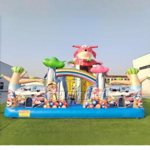 Grand château gonflable commercial CE anti-déchirure et résistant à l'usure <span class=keywords><strong>pour</strong></span> aire de jeux extérieure <span class=keywords><strong>pour</strong></span> enfants, idéal <span class=keywords><strong>pour</strong></span> la <span class=keywords><strong>location</strong></span> lors d'événements scolaires et d'anniversaires - Product Image 1