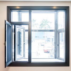 อลูมิเนียม #55สีเทา2.0มมตัวแบ่งความร้อน6มม + 12A + 6มมฉนวนหน้าต่างบานกระจกนิรภัยคู่ - Product Image 3