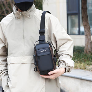 Riñonera Deportiva Impermeable Antirrobo con Cierre de Cremallera para Hombre, Bolsa de Pecho Simple Personalizada - Product Image 6