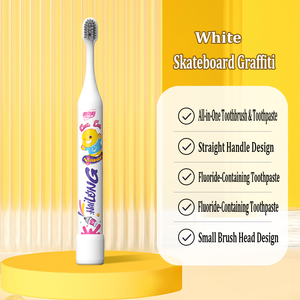 Happily Colorful Soft Bristles Child <strong>Toothbrush</strong> Cute Style <strong>Kids</strong> <strong>Toothbrush</strong> Keep Cleaning All-in-one <strong>Toothbrush</strong> and Toothpaste - Product Image 3