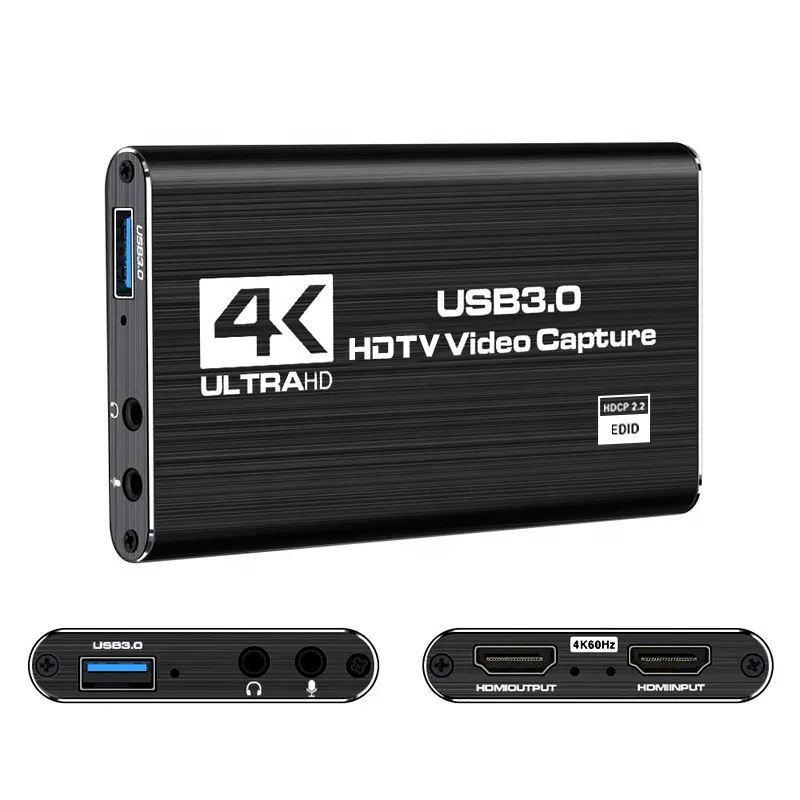 USB Capture Card HDMI 4K 30Hz Video Recording
