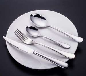 Vajilla de Acero Inoxidable, Juego de Cubiertos, Cuchillos, Tenedores, Cucharas, Juego Completo Opcional - Product Image 1