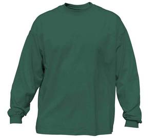 Men's Vintage Style 100% Cotton Fleece O-Neck College T-Shirt Long Sleeve Heavyweight Breathable Quick Dry Plus Size - Product Image 4