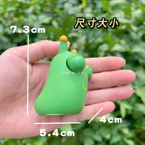 Juguete pequeño de descompresión para niños, con diseño de lindo <span class=keywords><strong>gusano</strong></span> vegetal de dibujos animados que mira fijo a la cara, para apretar. - Product Image 6