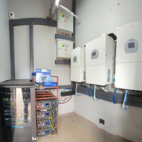 Sistema de Almacenamiento de Energía Solar para el Hogar, ESS de 8-16KW, Batería de Litio Apilable IP65, Sistema Híbrido Fuera de la Red para Electrodomésticos