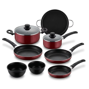 Batterie de cuisine ergonomique en aluminium antiadhésive de 15 pièces à poignée en bakélite, durable et moderne, au <span class=keywords><strong>prix</strong></span> de gros - Product Image 1
