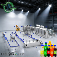 Usine d'embouteillage isobare CSD Easy CIP DCGF40-40-12 12000BPH avec machine de remplissage de boissons gazeuses 3-en-1 pour bouteilles PET
