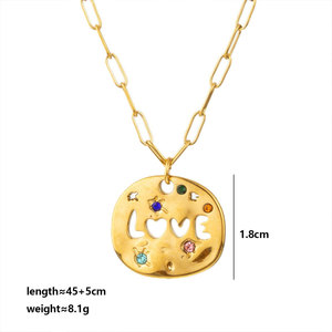 สร้อยคอผู้หญิงชุบทอง 14k 18k PVD บนสแตนเลสสตีล 316L ดีไซน์สวยงาม ของขวัญวันแม่ สร้อยคอสำหรับคุณแม่ - Product Image 5