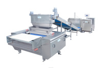 Nieuwe automatische biscuitproductielijnmachine voor soda crackers, koekjes, bakkerijgebruik, hoge productiviteit, melk/water/meel/fruit