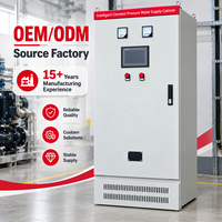 Armoire de commande électrique personnalisée avec PLC, VFD, HMI, GPRS pour station de pompage d'eau municipale