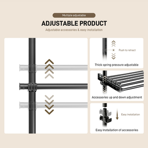 <span class=keywords><strong>Armadio</strong></span> Telescopico Componibile YIJIALE, Guardaroba Aperto Personalizzabile per Abbigliamento Bambini - Product Image 4