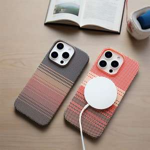 เคสโทรศัพท์ iPhone 17, มาใหม่พร้อมแผ่นปะติดน้ำเคสโทรศัพท์คาร์บอนไฟเบอร์ถักฝาครอบแม่เหล็กกันกระแทก - Product Image 5