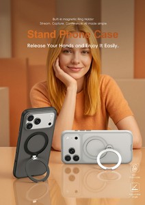 Étui Proket avec béquille annulaire de nouvelle conception pour 18 Pro Max/17/16/15, support magnétique puissant rotatif à 360° - Product Image 5