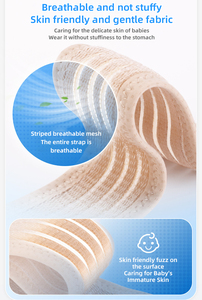 Ceinture <span class=keywords><strong>de</strong></span> soutien abdominale pour bébé nouveau-né <span class=keywords><strong>de</strong></span> qualité médicale, <span class=keywords><strong>élastique</strong></span>, respirante, durable, <span class=keywords><strong>avec</strong></span> <span class=keywords><strong>sangle</strong></span> réglable pour la rééducation - Product Image 3