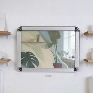 กรอบ<span class=keywords><strong>อลู</strong></span><span class=keywords><strong>มิ</strong></span><span class=keywords><strong>เนียม</strong></span>ขนาด 32 มม. แบบ Snap Frame ไม่ต้องใช้เครื่องมือ เปิดง่าย มุมโค้งมน สำหรับใส่โปสเตอร์ โฆษณาในร่ม และแสดงข้อมูล - Product Image 2