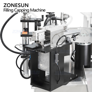 ZONESUN ZS-AFC12D Automatic Rotary Desktop Essence <b>Laundry</b> Detergent Liquid Spout Pouch Bag Filling Capping Machine - Product Image 3