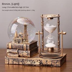 Hiện đại tháp đồng hồ cát hẹn giờ pha lê bóng âm nhạc hộp thân thiện với môi chất lượng cao nhựa vuông Máy tính để bàn trang trí sinh viên sinh nhật - Product Image 6