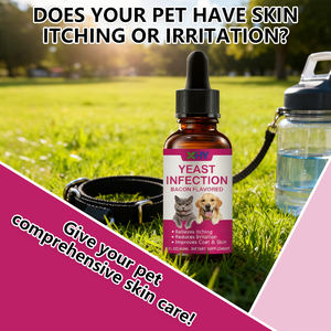 Gocce Liquide di Lievito Naturale per Animali Domestici, Integratore per la Salute della Pelle e del Pelo, Supporto Immunitario per Cani e Gatti - Product Image 5