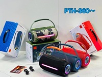 Altavoces económicos de rango completo con luz intermitente, altavoz LED para karaoke, para computadora/PC